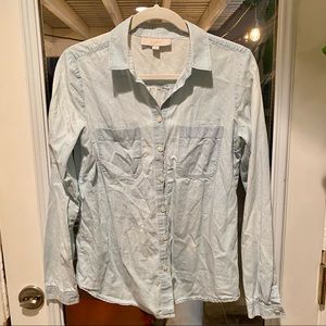 Chambray button down by LOFT